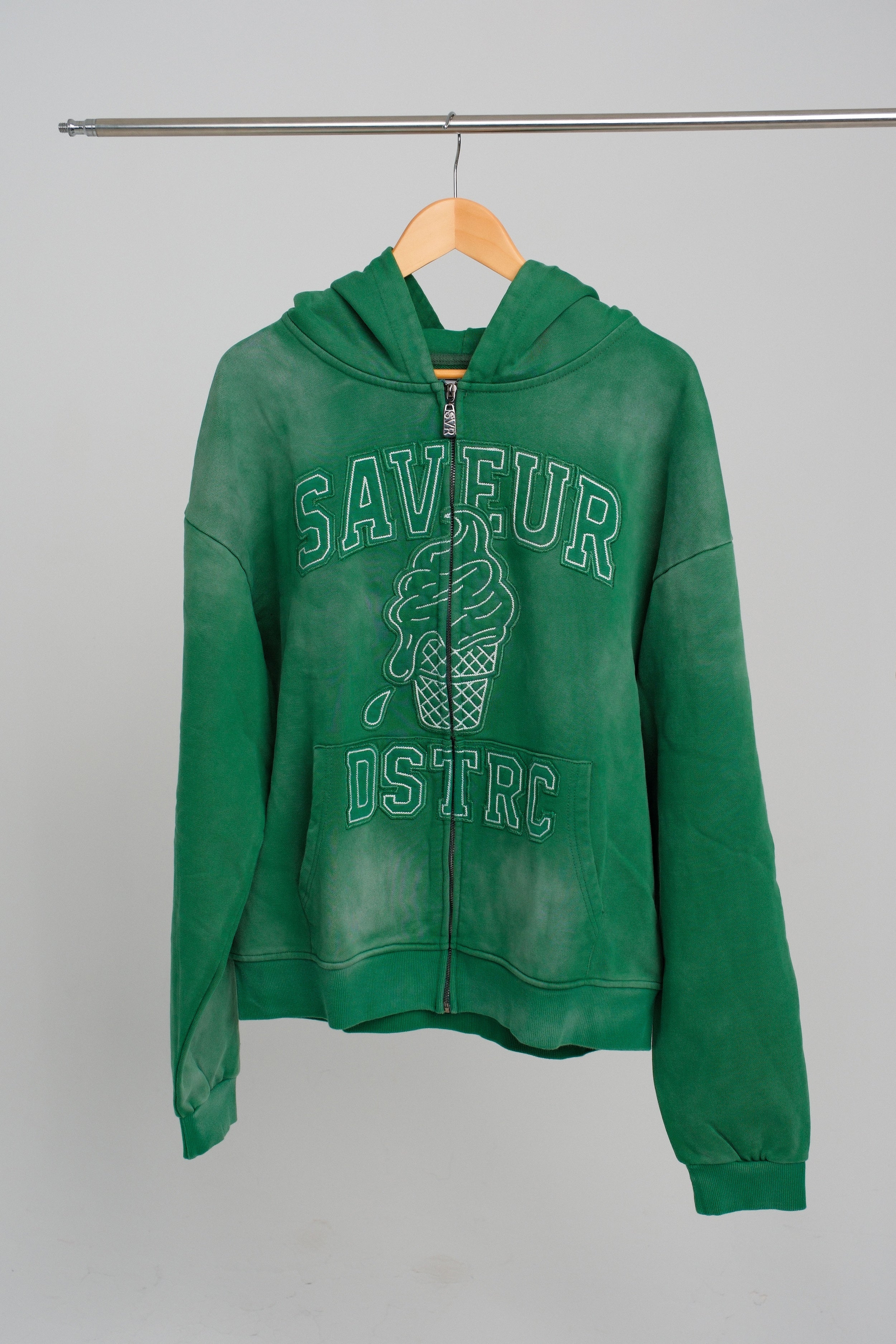 Emerald Melt Hoodie Green