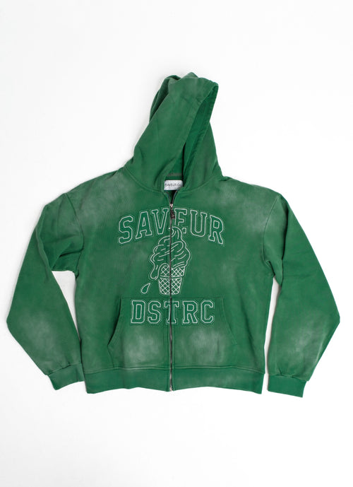 Emerald Melt Hoodie Green